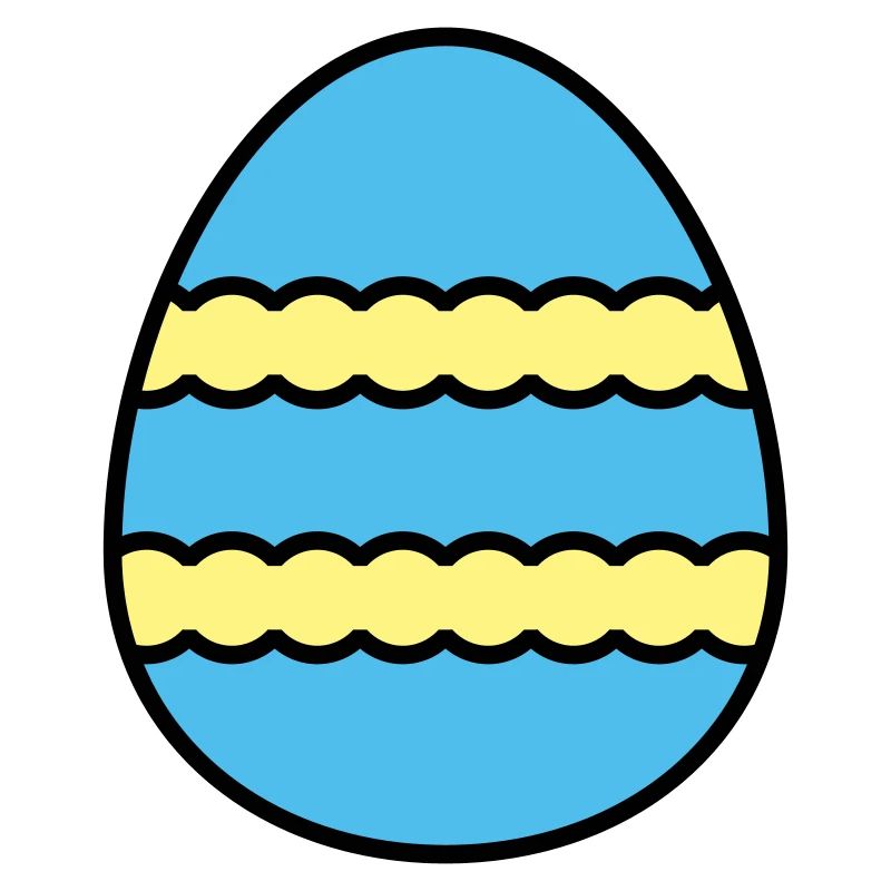 Oeuf de Pâques coloré