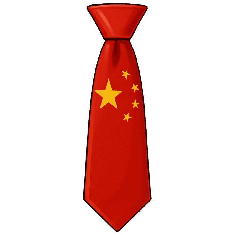 Cravate chinoise – Conception du drapeau