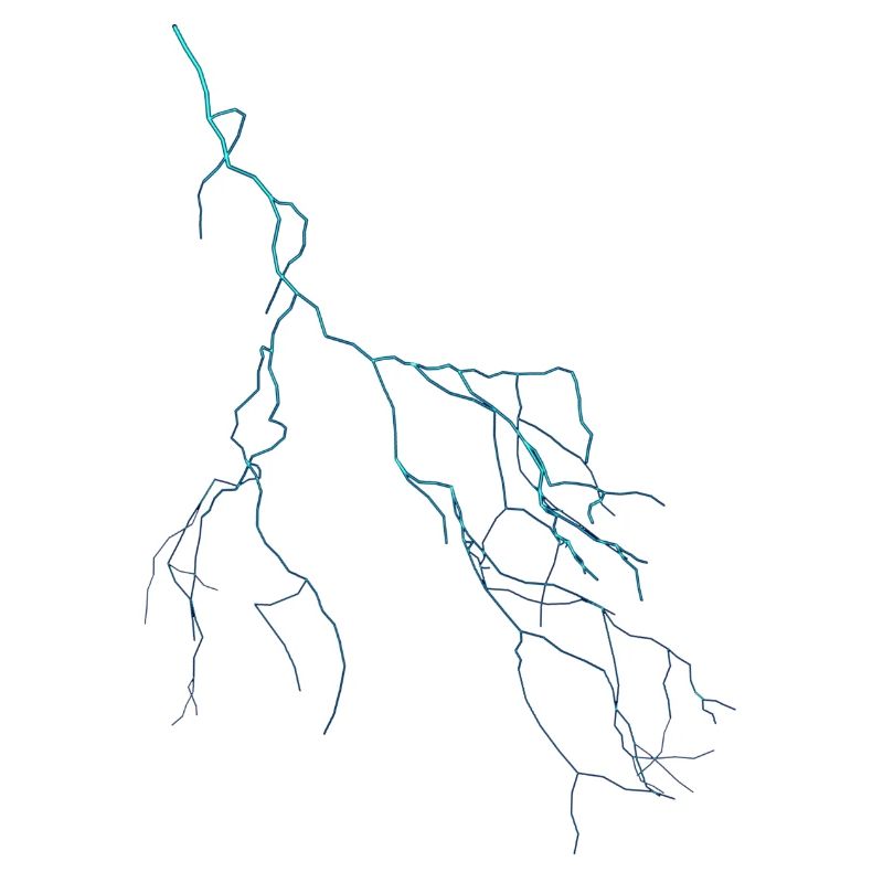 blauer Blitz Flash Gewitter Thunder Donner