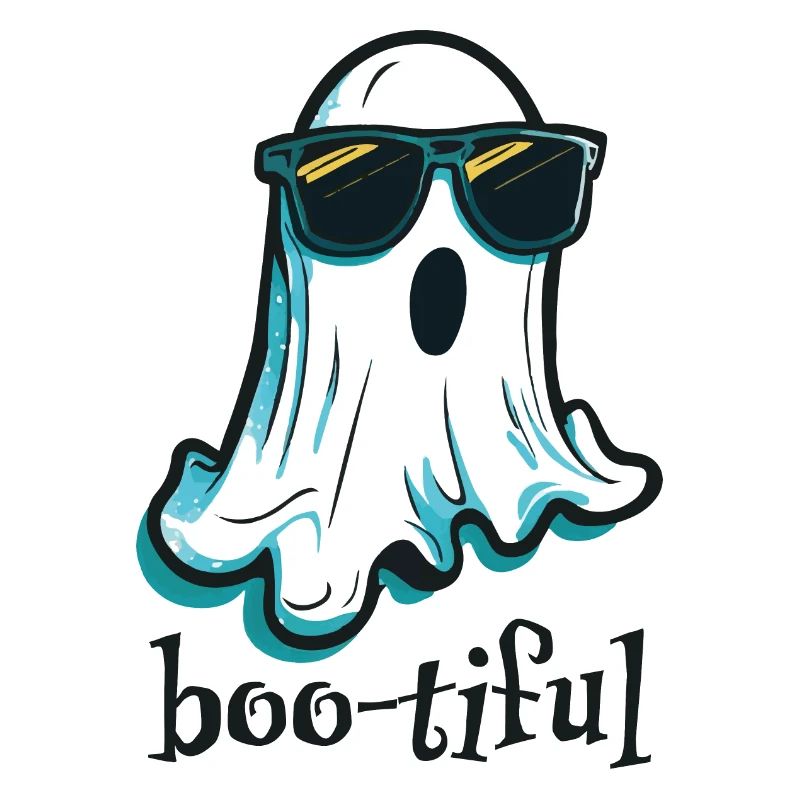 Boo-tiful Bootiful Ghost avec des lunettes de soleil