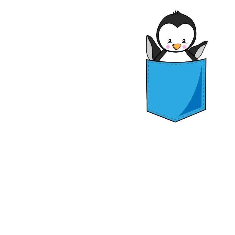 Pinguin Brusttasche Print Seevogel Geschenk