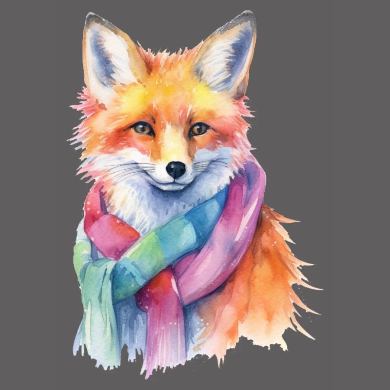 Fuchs mit Schal