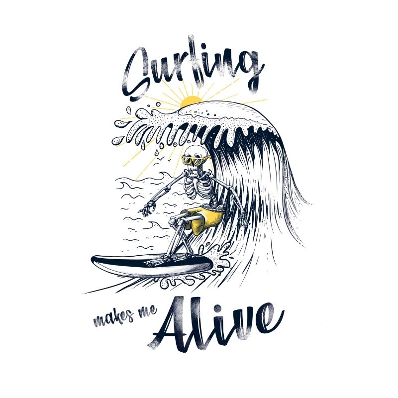 Surfing makes me alive