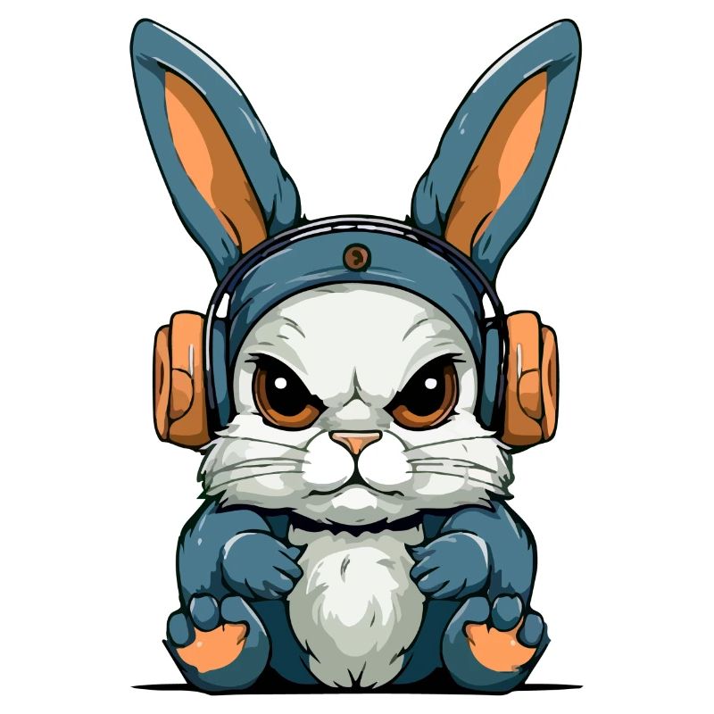 Grump the grumpy rabbit