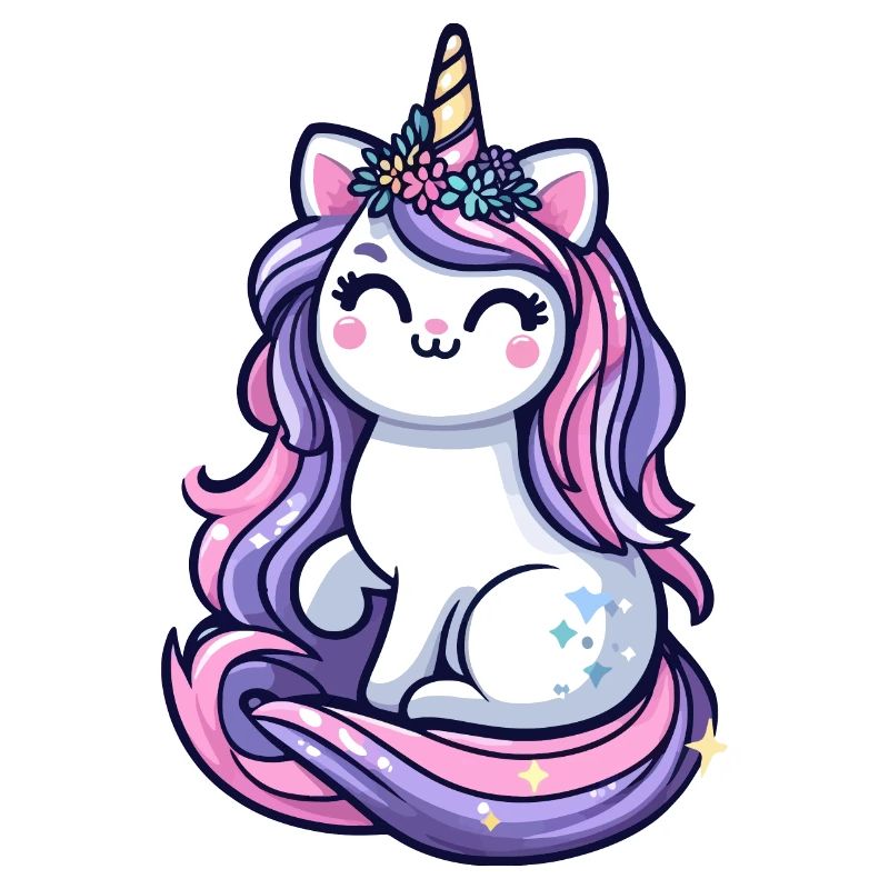 Niedliche Einhorn-Katze