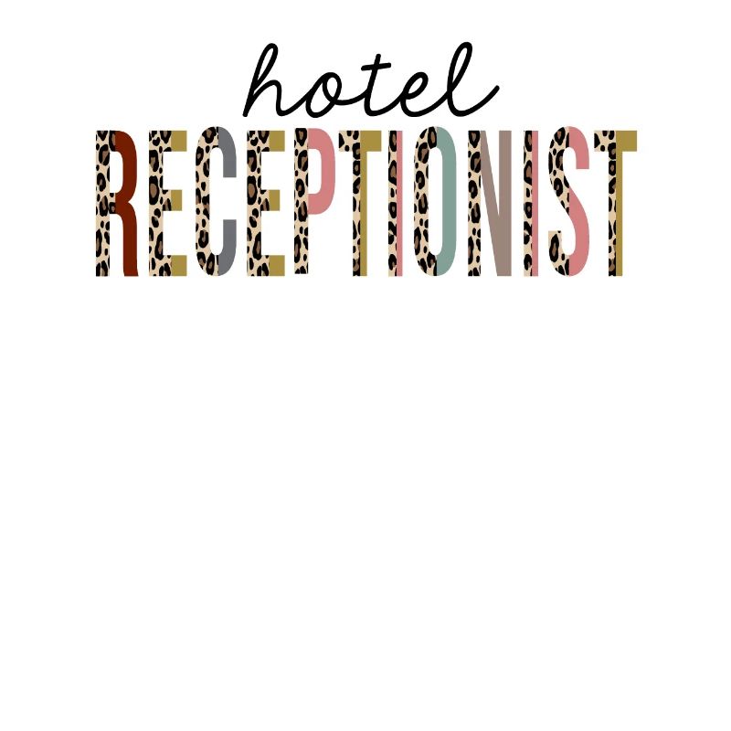 Hotel Receptionist Leopard Print Funny