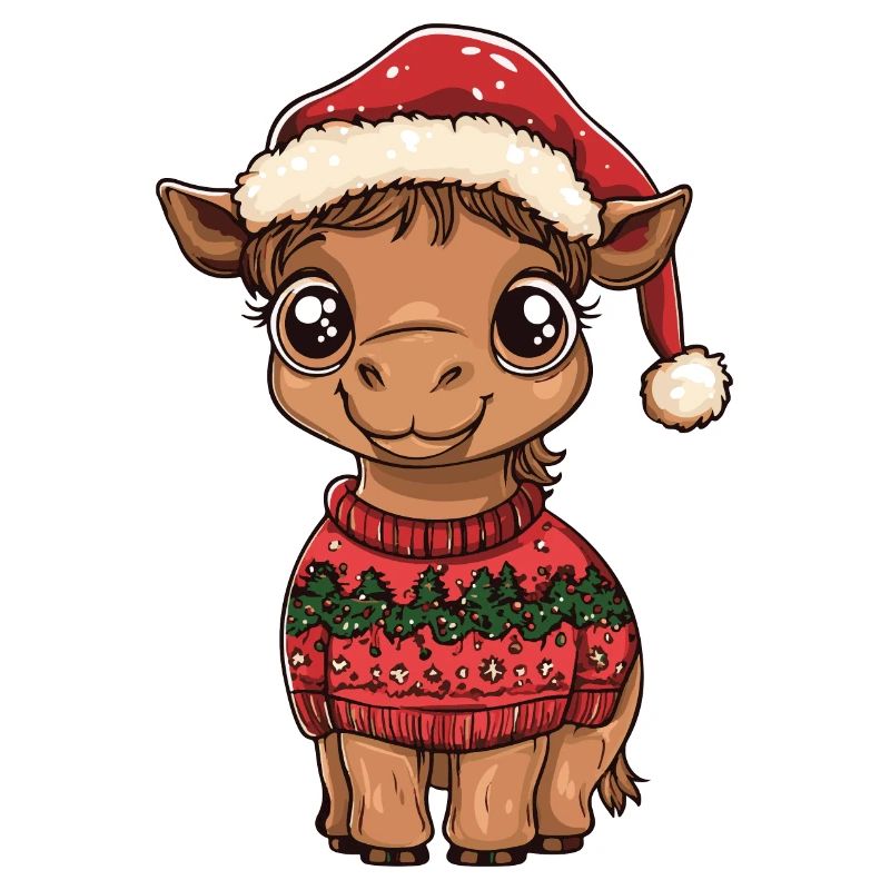 Kamel Weihnachten Comic