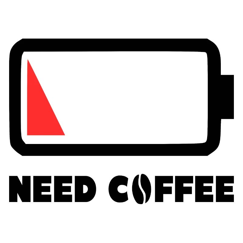 Need Coffee Battery Indicator Gift