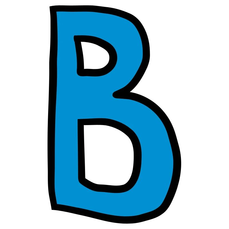 Buchstabe B Comic Cartoon