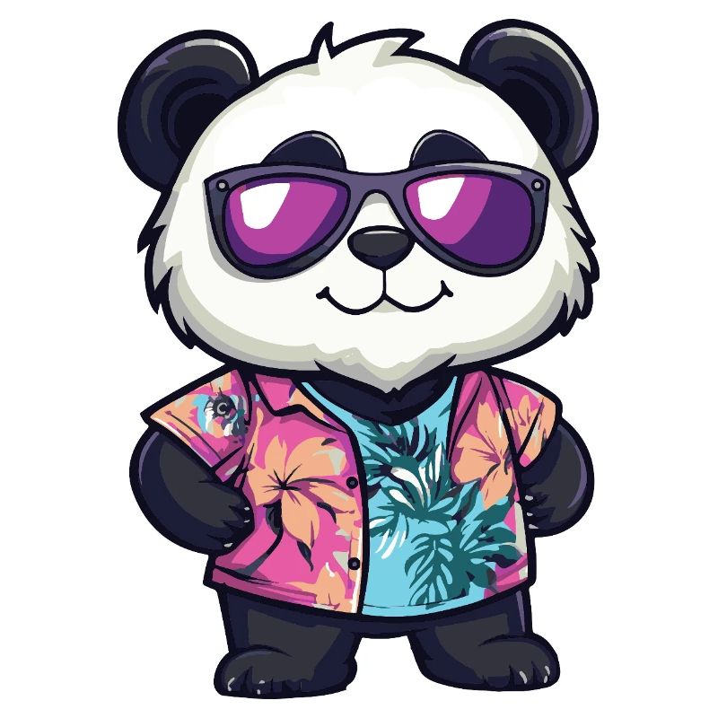 Panda Comic Urlaub