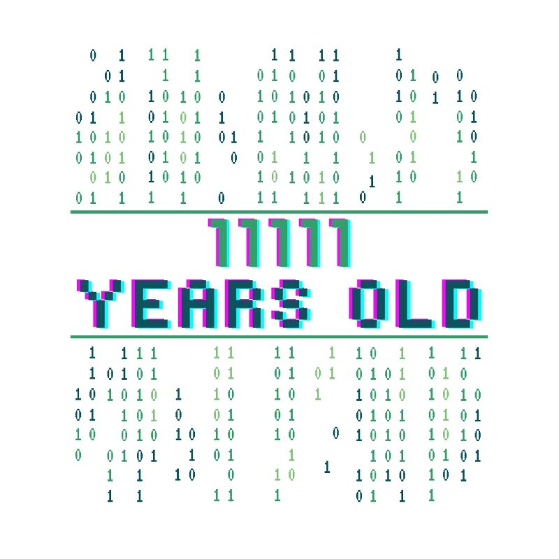 31st birthday 31 years old Binary Code Computer Science