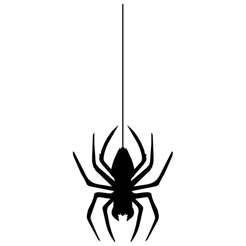abseil thread spider web spider logo design disgust