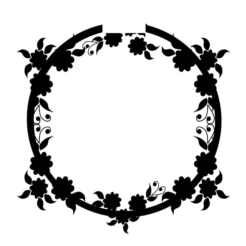 Ornaments Circular frame Basic text