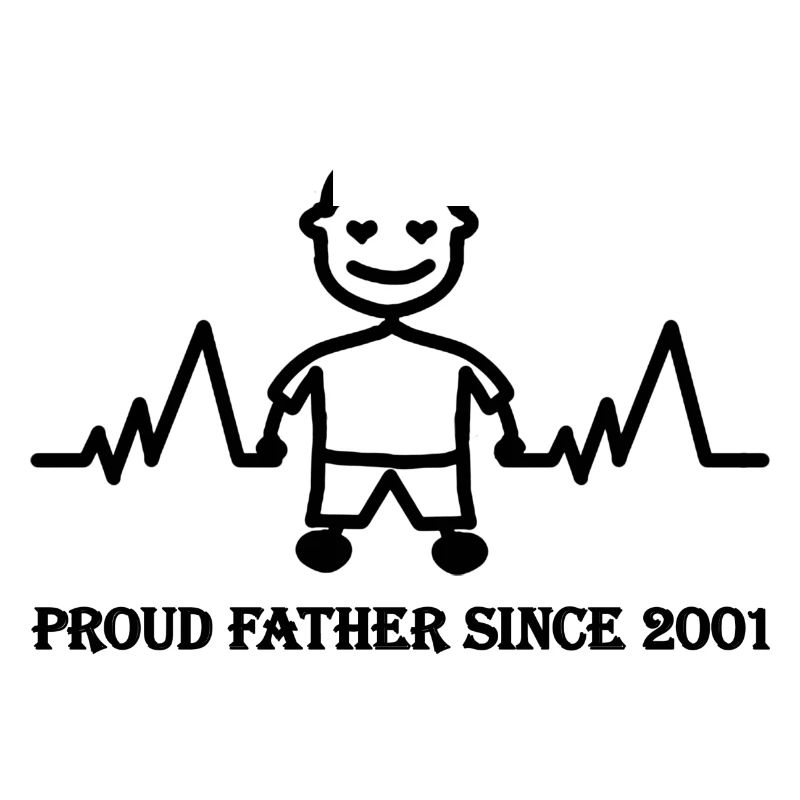 Stolzer Vater seit 2001 eines Jungen