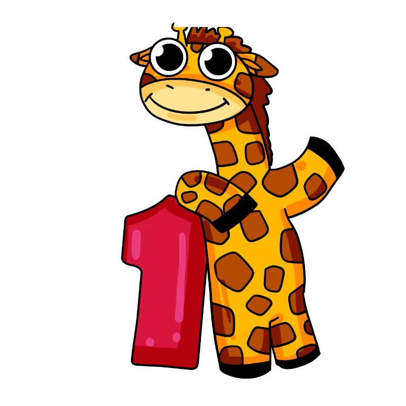 1st birthday giraffe 1st class gift