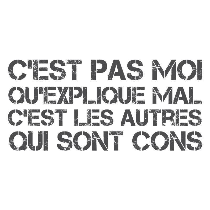 C'est pas moi qu'explique mal