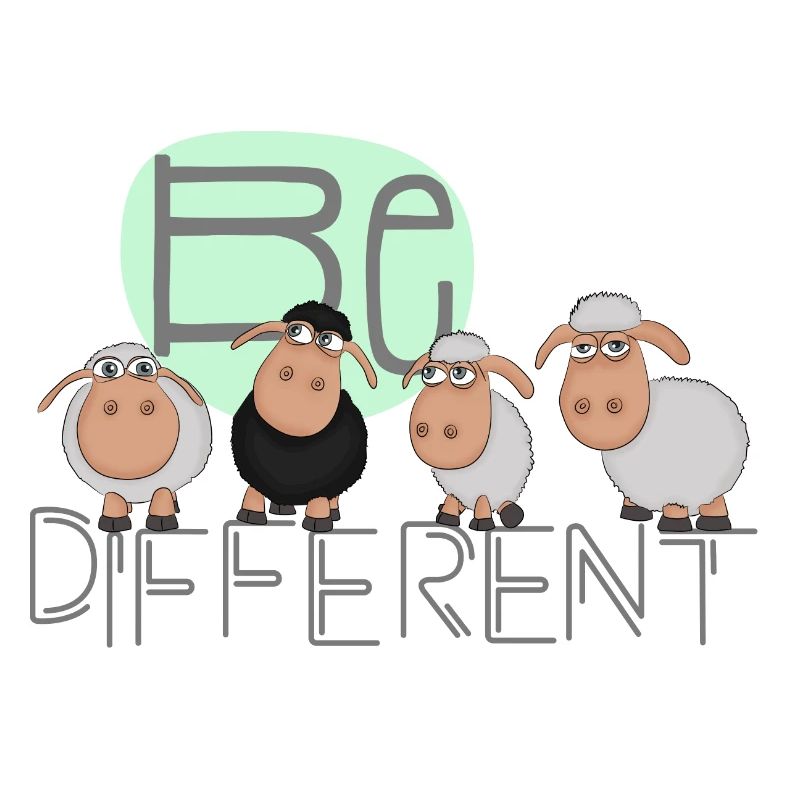 Be different: Special sheep - funny sheep