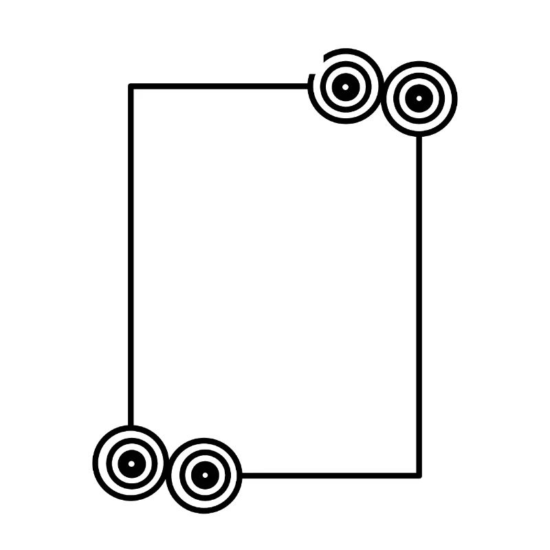 Elongated black frame Basic text