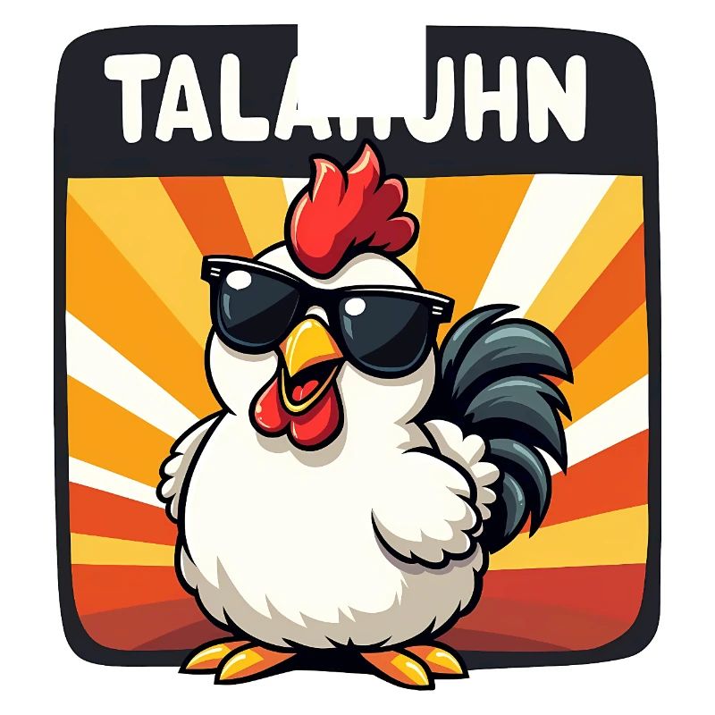 TALAHUHN Lustiger Spruch Meme Rap Karneval