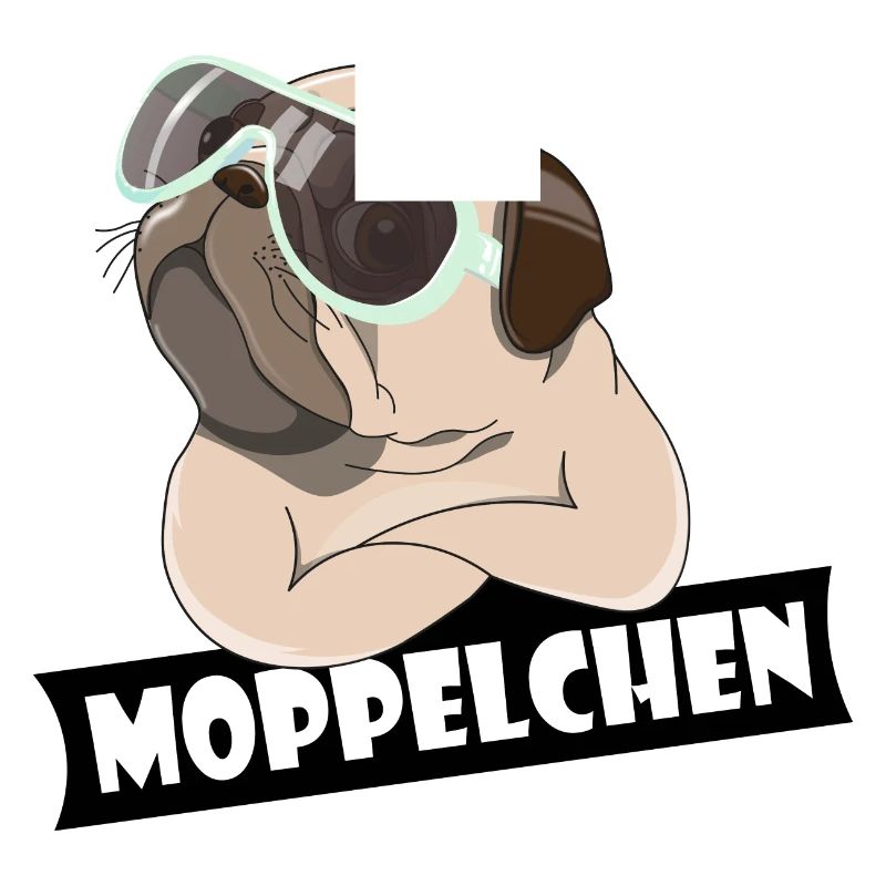 Moppelchen Kosename Spitzname Geschenk Hund Mops