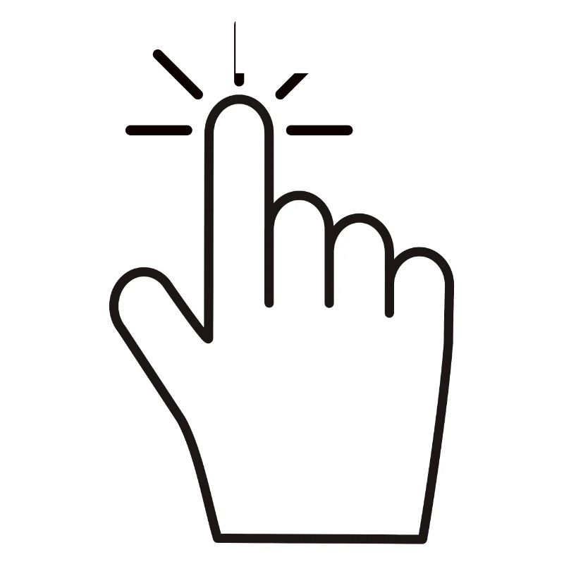 Click Here - Index Finger Click Icon