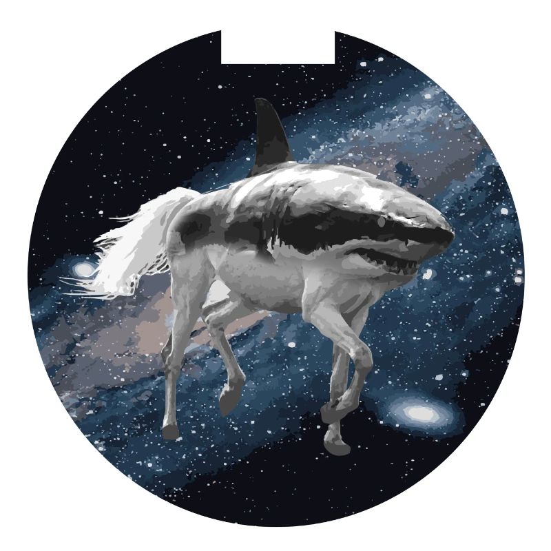 Cheval de requin dans l'espace