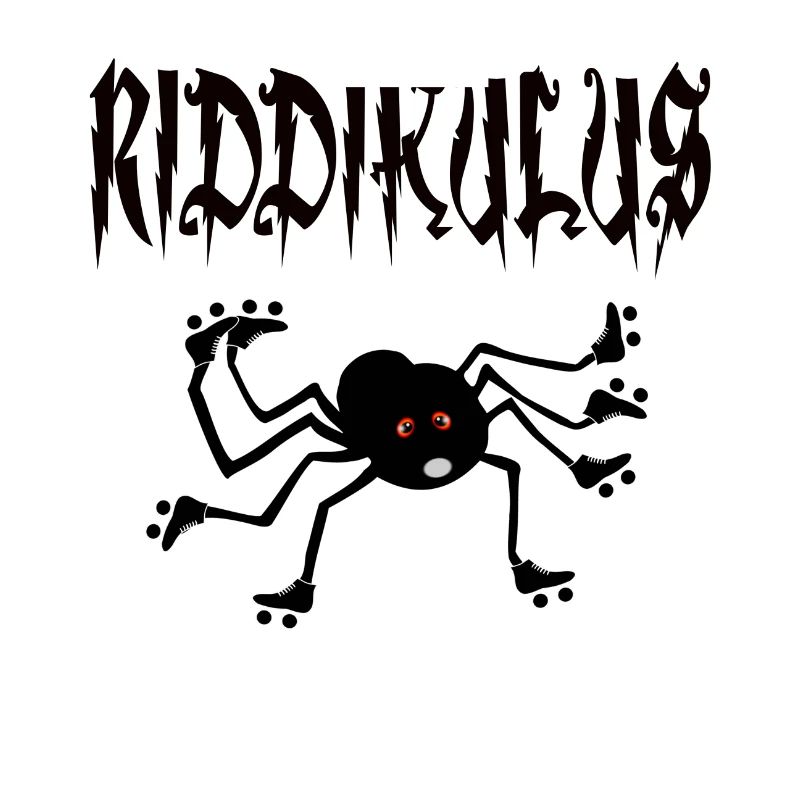 Spinne mit Rollschuhen