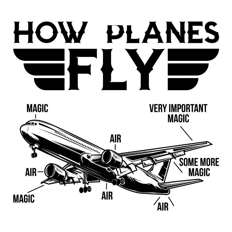 How planes fly Geschenk Pilot Flugzeug Copilot