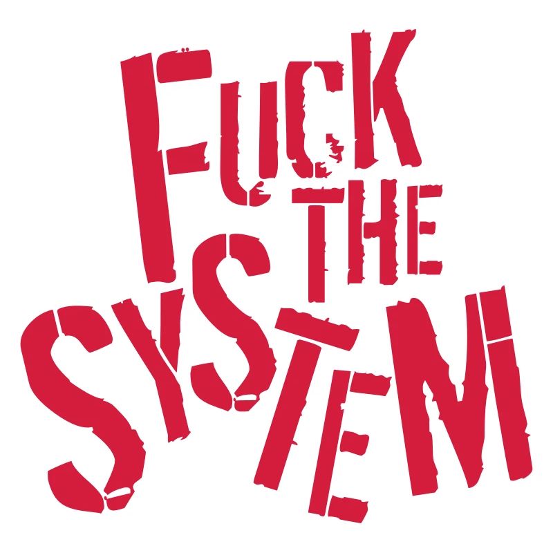 texte rebelle baiser la conception du logo système disant