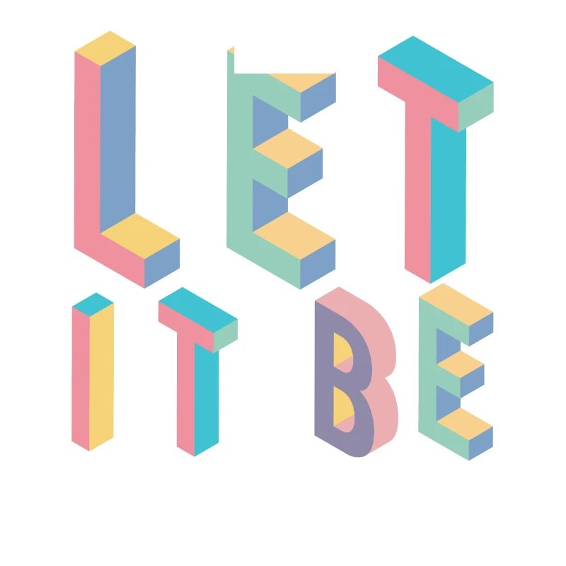 Lett it be, typographie