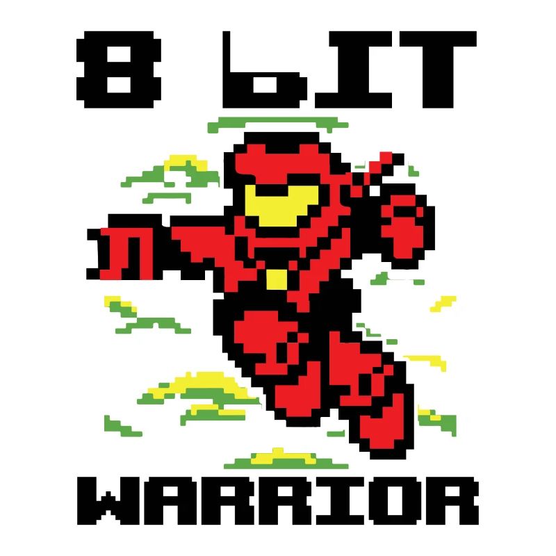 8 Bit Warrior Pixel Videospiel Gaming Geschenk