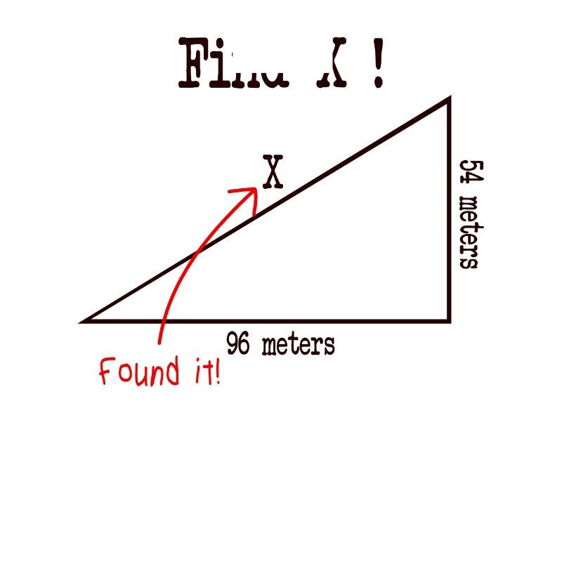 Math math meme Find X Found It pythagoras