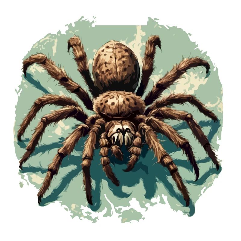 Spinne / Netz / Haustier / Kriechtier / Achtbeiner