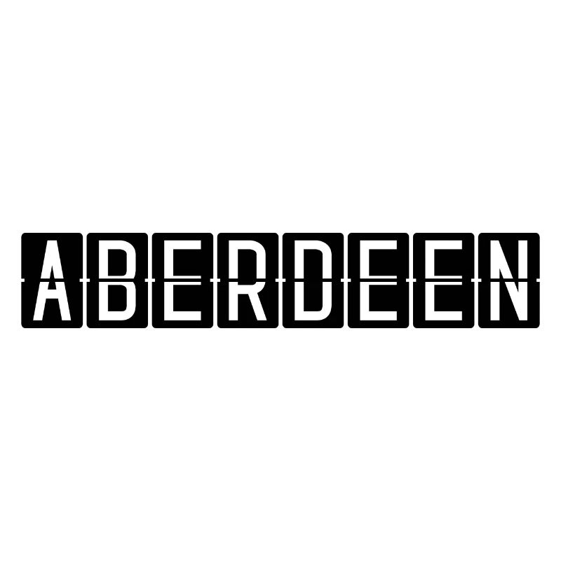Panneau de l’aéroport d’Aberdeen