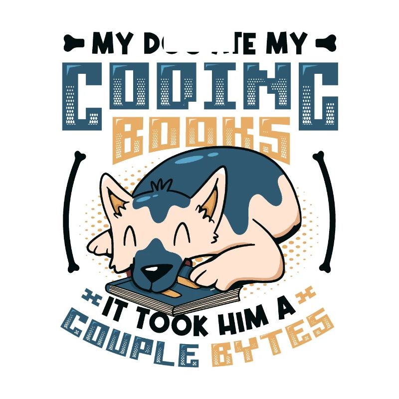 Dog Bytes Code Computer Joke Programming