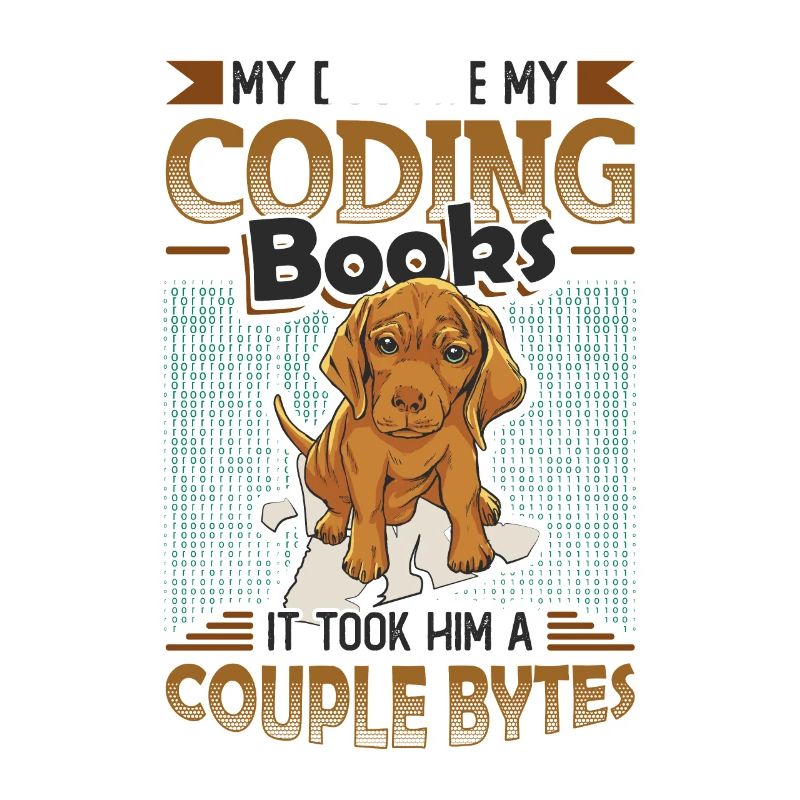 Dog Bytes Code Computer Joke Programming