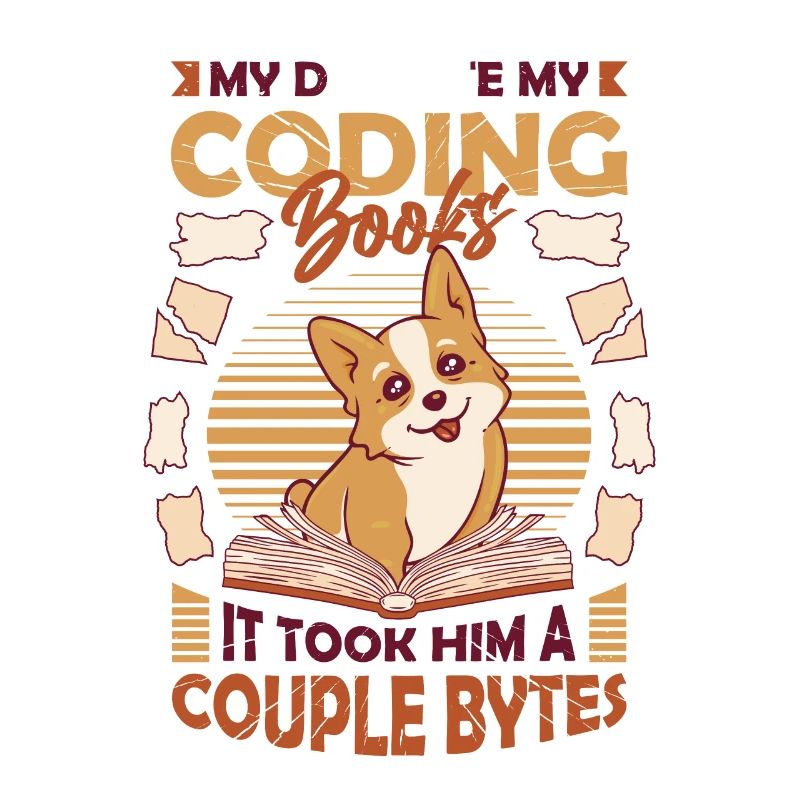 Dog Bytes Code Computer Joke Programming