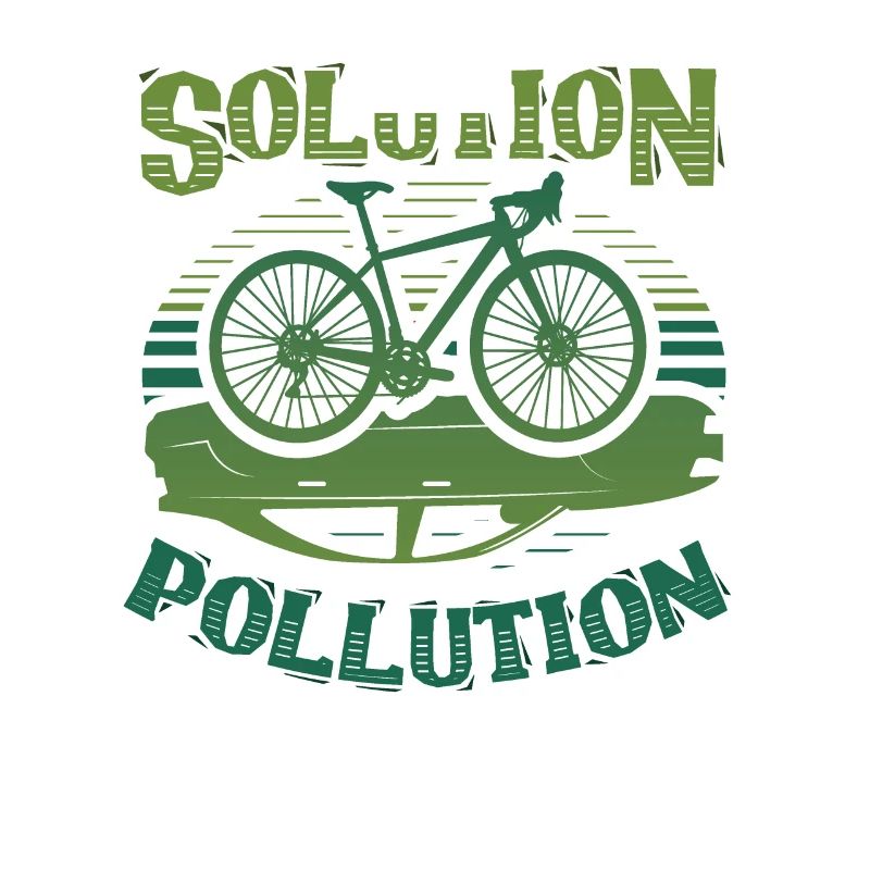 Polution Solution Umweltschutz Radfahren