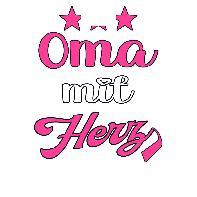 Oma mit Herz Großmutter