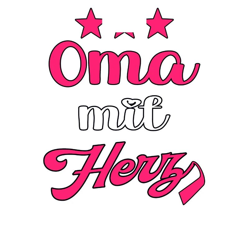 Oma mit Herz Großmutter