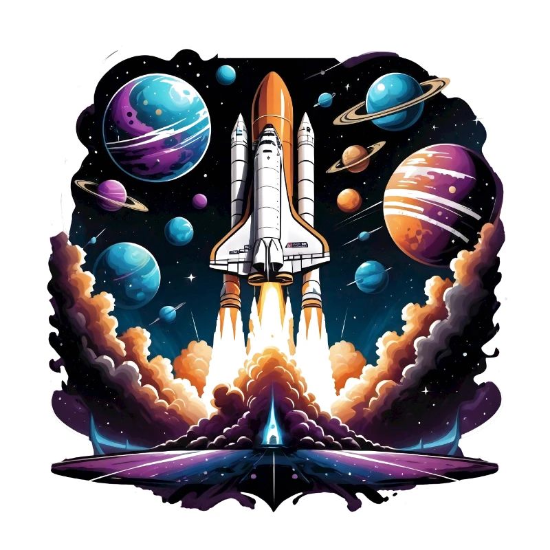 Fusée Astronaute Astronaute Cadeau Spatial Navette