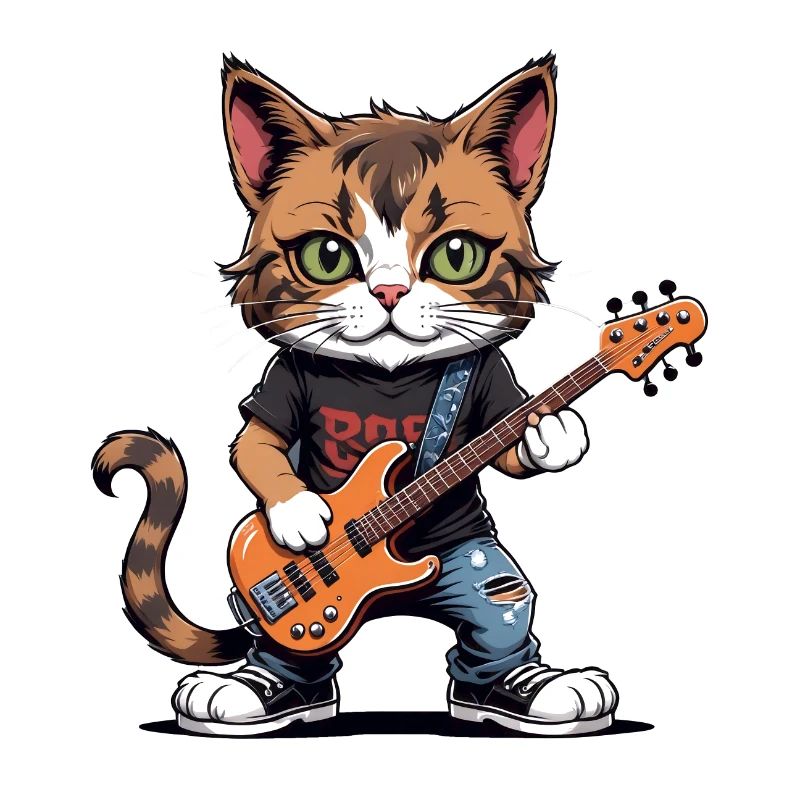 Cat Rocker Katze HardRock Geschenk