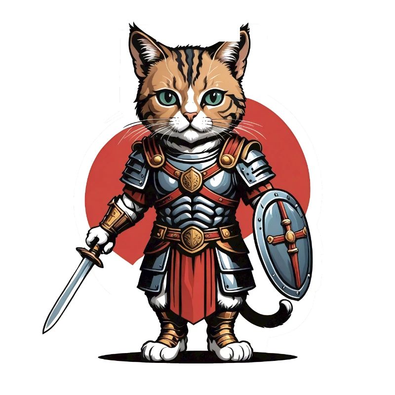 Chat Guerrier Romain Chat Cadeau