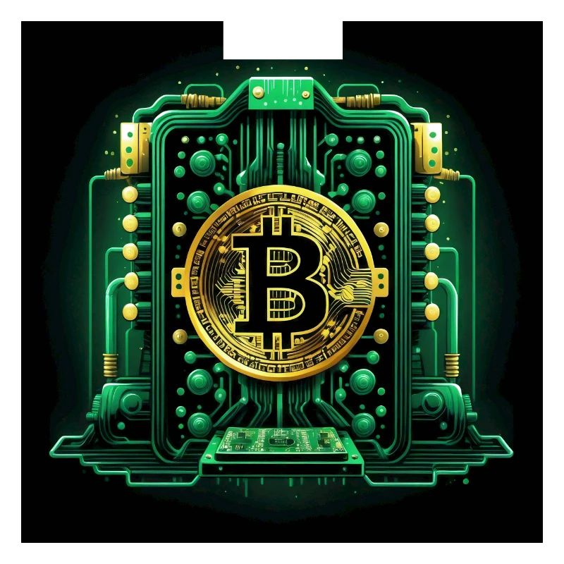 Bitcoin Krypto Crypto to the Moon Geschenk CPU