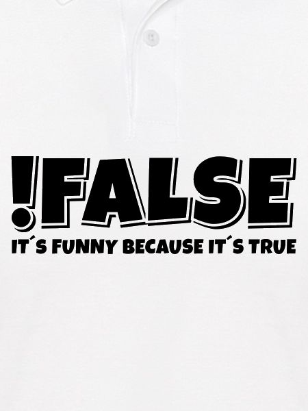 False True Programmierer Spruch