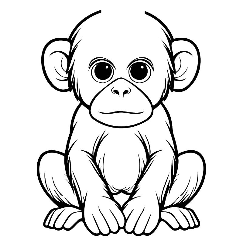 Monkey Monkey Monkey Face Jungle