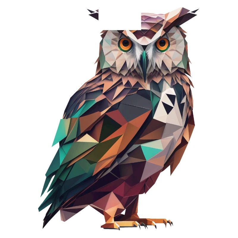 Prächtige Polygon-Eule – Vogelkunst