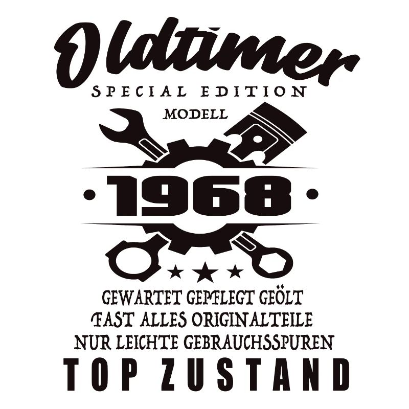 Oldtimer Special Edition Modell 1968 Geburtstag
