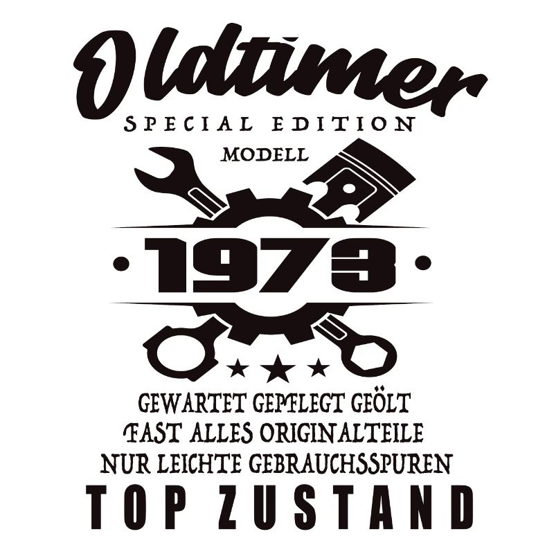 Oldtimer Special Edition Modell 1973 Geburtstag