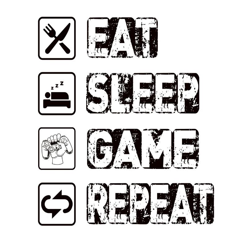 Manger le jeu de sommeil Répéter